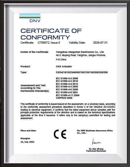 Сертификат CE --- Электромагнитная совместимость-E